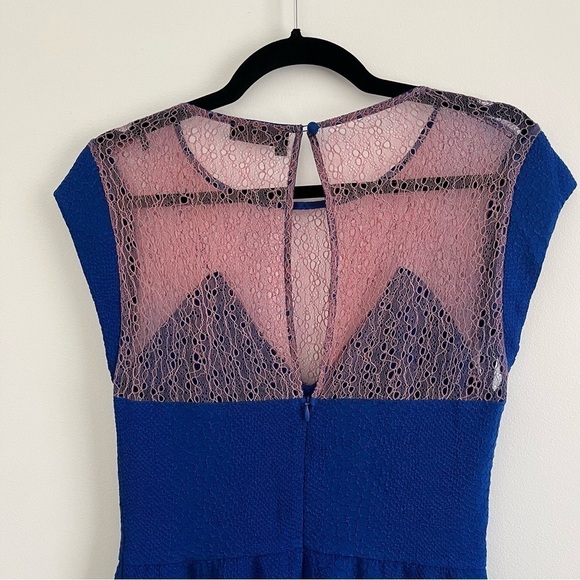 The Kooples Relief Lace Crepe Mini Dress - Picture 9 of 12